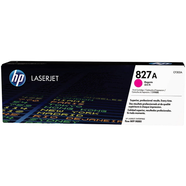 Genuine HP 827A Standard-Yield Magenta Laser Toner Cartridge, CF303A