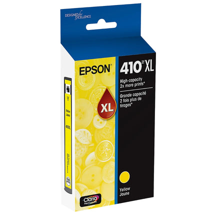 Epson 410XL Claria Premium High-Yield Yellow Ink Cartridge, T410XL420