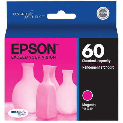 New Genuine Epson 60 (T060320) Magenta Ink Cartridge