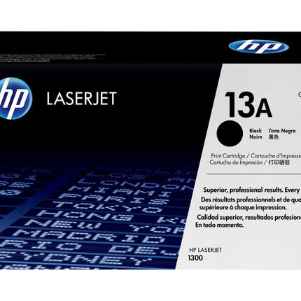 HP 13A Black Laser Toner Cartridge, Q2613A
