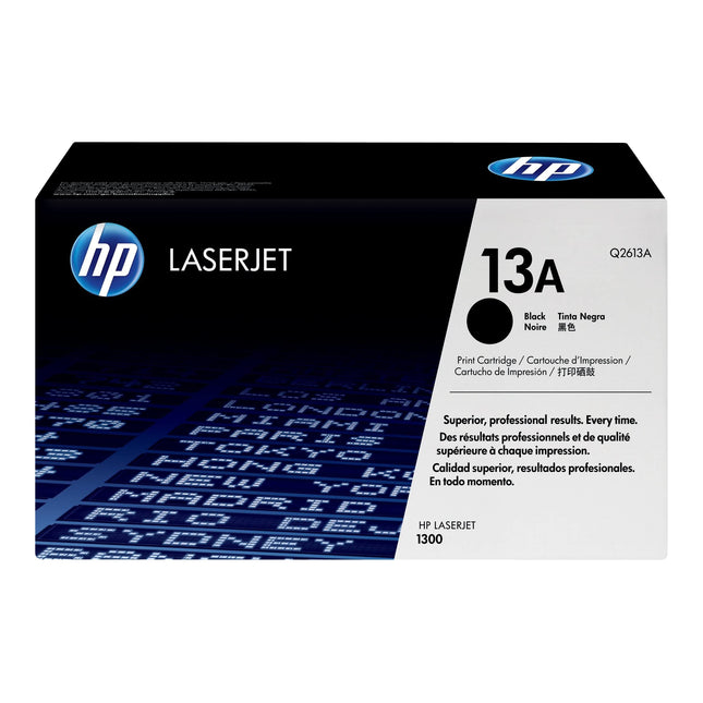 HP 13A Black Laser Toner Cartridge, Q2613A