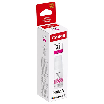 Genuine Canon GI-21 Standard Yield Magenta Ink Bottle, 4538C001