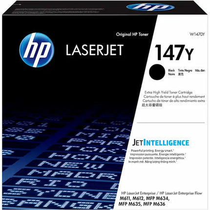Original HP 147Y Extra High Yield Black Toner Cartridge, W1470YC