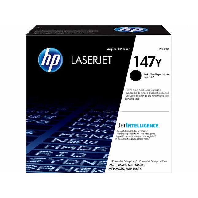 Original HP 147Y Extra High Yield Black Toner Cartridge, W1470YC