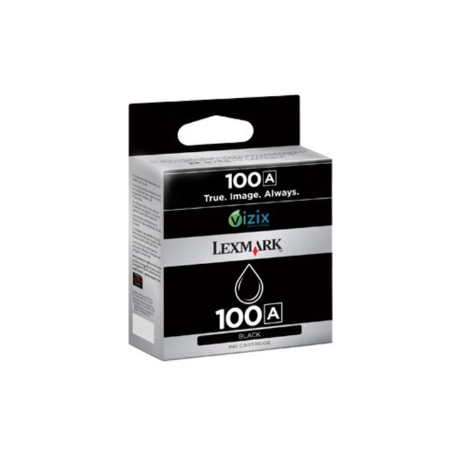 Lexmark 100 Standard-Yield Black Inkjet Cartridge, 14N0918