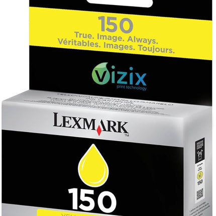 Genuine Lexmark 150 Standard Yield Yellow Inkjet Cartridge, 14N1610