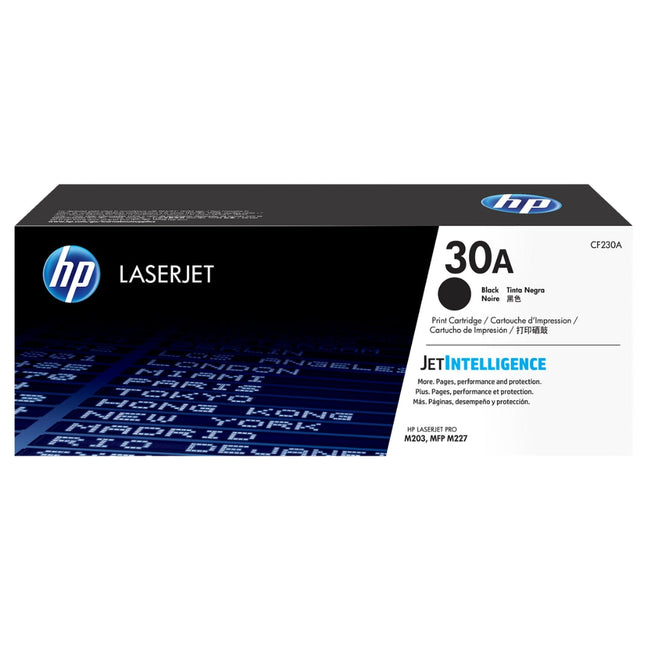 Genuine HP 30A Standard-Yield Black Laser Toner Cartridge, CF230A