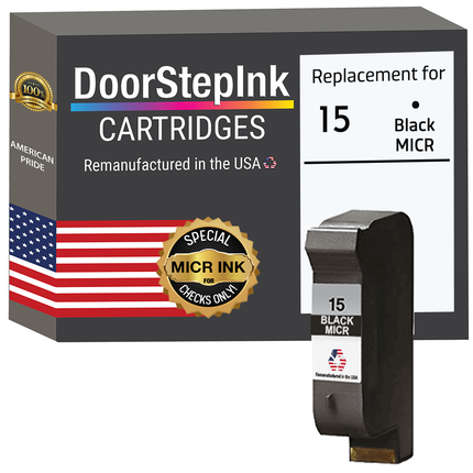 HP 15 Black MICR Ink Cartridge