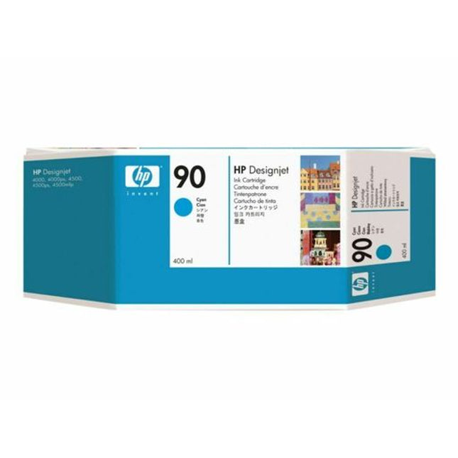 New HP 90 400-ml (C5061A) Cyan Ink Cartridge