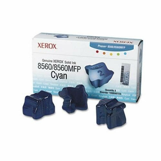 Genuine Xerox Phaser 8560 Cyan Solid Ink Pack (3 Sticks) 108R00723