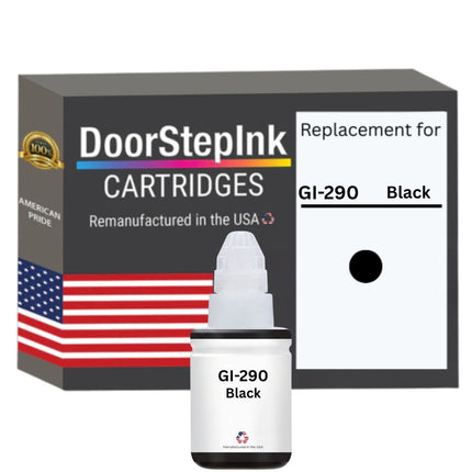 DoorStepInk Brand Replacement For Canon GI-290 (1595C001) 135 ml Black Ink Bottle Made in the USA