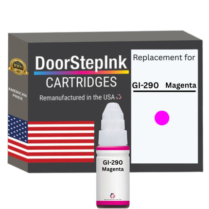 DoorStepInk Brand Replacement For Canon GI-290 (1597C001) 70ml Magenta Ink Bottle Made in the USA