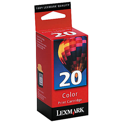 Genuine Lexmark 20 Standard Yield Color Inkjet Cartridge, 15M0120