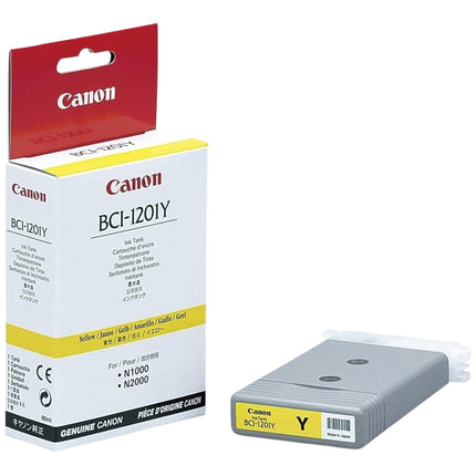 Genuine Canon BCI-1201 Yellow Standard-Yield Ink Cartridge, BCI-1201Y