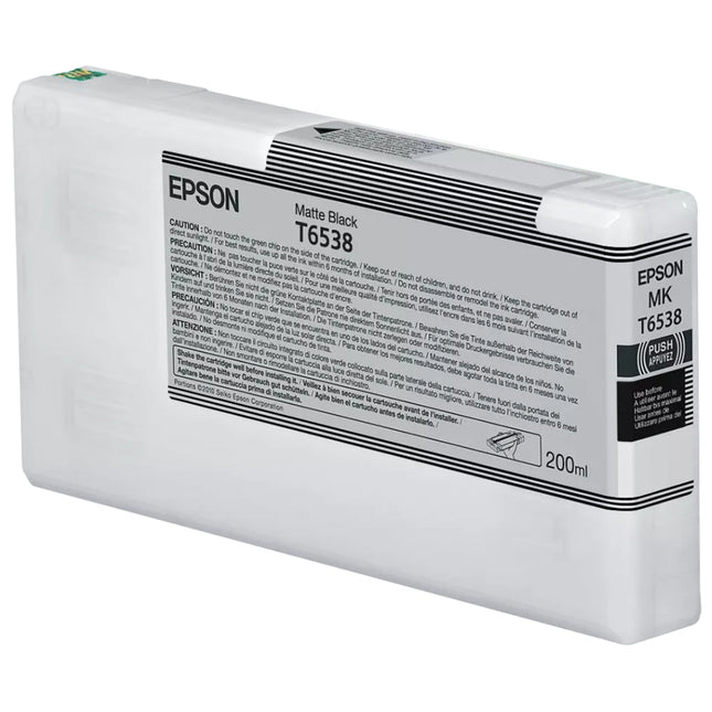 Epson T6538 Matte Black Ink Cartridge, T653800