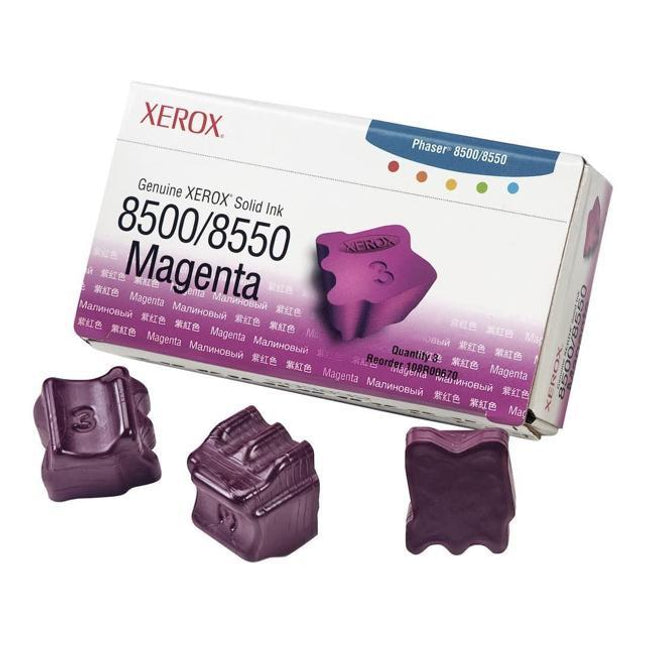 Genuine Xerox Solid Ink 8500/8550 Magenta (3 sticks) (108R00670)