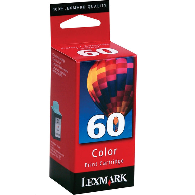 Genuine Lexmark 60 Standard Yield Color Inkjet Cartridge, 17G0060