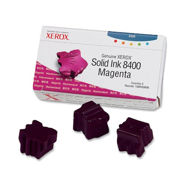 Genuine Xerox Solid Ink 8400 Magenta (3 sticks) (108R00606)