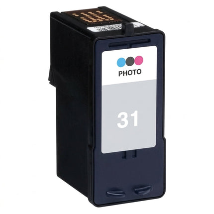 Original Lexmark 31 Standard Yield Photo Tri-Color Inkjet Cartridge, 18C0031
