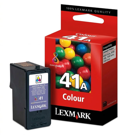 Original Lexmark 41A Standard Yield Cyan/Magenta/Yellow Ink Cartridge, 18Y0341