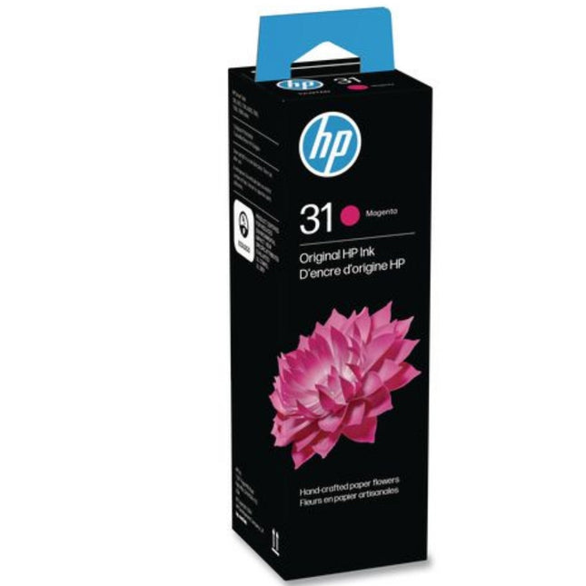 Original HP 31 High-Yield Magenta Original Ink Bottle, 1VU27AN
