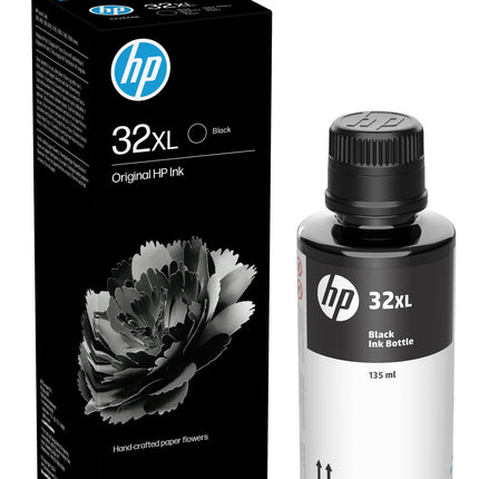 Original HP 32XL High Yield Black Ink Bottle, 1VV24AN