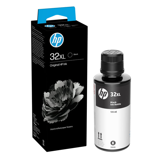 Original HP 32XL High Yield Black Ink Bottle, 1VV24AN