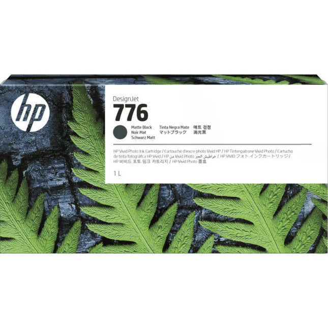 Original HP 776 High Yield Matte Black Ink Cartridge, 1XB12A 