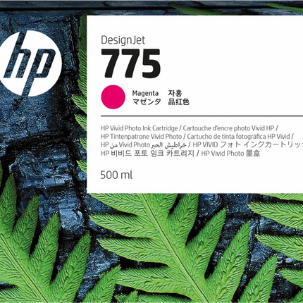 Original HP 775 Standard Yield Magenta (500ml) Ink Cartridge, 1XB18A