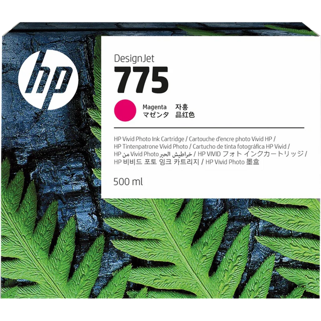 Original HP 775 Standard Yield Magenta (500ml) Ink Cartridge, 1XB18A