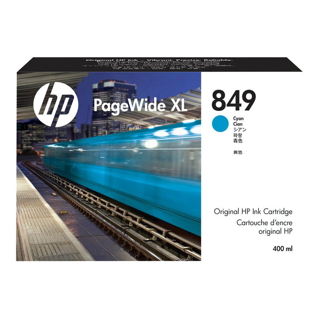 Original HP 849 Standard Yield Cyan Ink Cartridge, 1XB39A