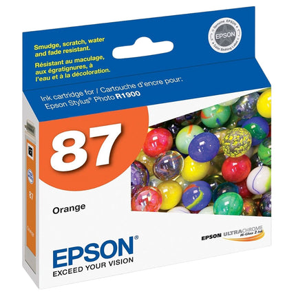 Original Epson 87 (T0879) Orange Ink Cartridge