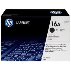 Genuine HP 16A Standard-Yield Black Laser Toner Cartridge, Q7516A