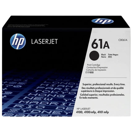 HP 61A Black Toner Cartridge, C8061A