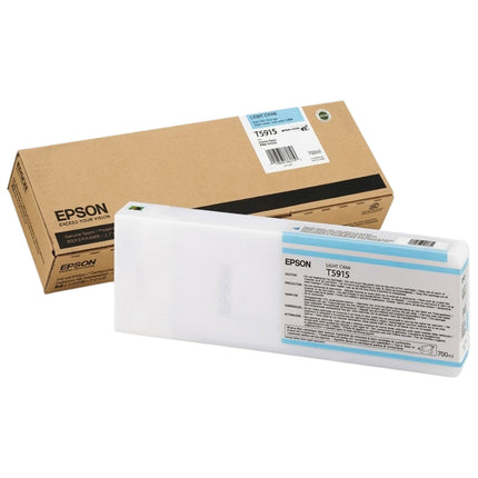 Genuine Epson T5915 Light Cyan UltraChrome K3 Ink Cartridge, T591500