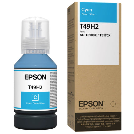 Original Epson T49H2 Standard Yield Cyan Ink Bottle, T49H200