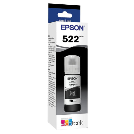 Original Epson T522 High-Yield Black Ink Bottle, T522120