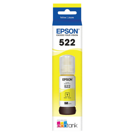 Original Epson T522 High-Yield Yellow Ink Bottle, T522420