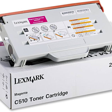 Original Lexmark C510 Standard Yield Magenta Toner Cartridge, 20K0501