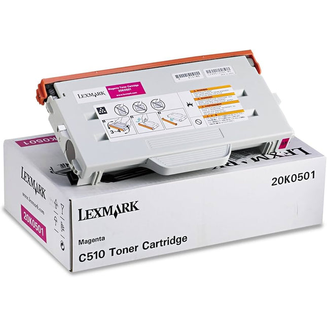 Original Lexmark C510 Standard Yield Magenta Toner Cartridge, 20K0501