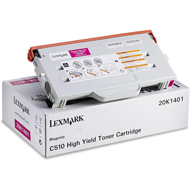 Original Lexmark 20K1401 High Yield Magenta Toner Cartridge