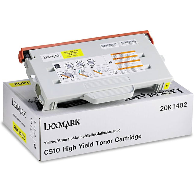 Original Lexmark 20K1402 High Yield Yellow Toner Cartridge