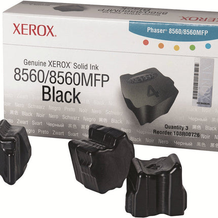 Genuine Xerox Phaser 8560 Black Solid Ink Pack (3 Sticks) 108R00726