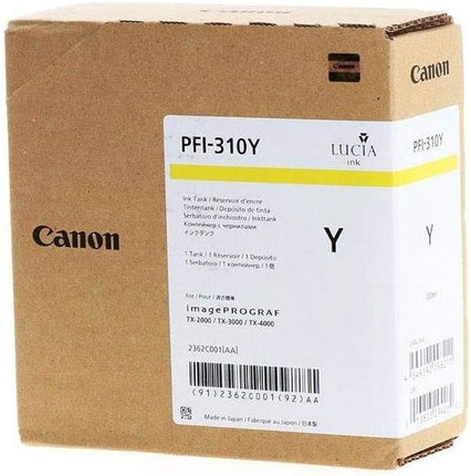 Genuine Canon PFI-310Y Yellow Pigment Ink Tank, 2362C001AA