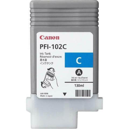 Canon PFI-102 130mL Cyan Ink Cartridge