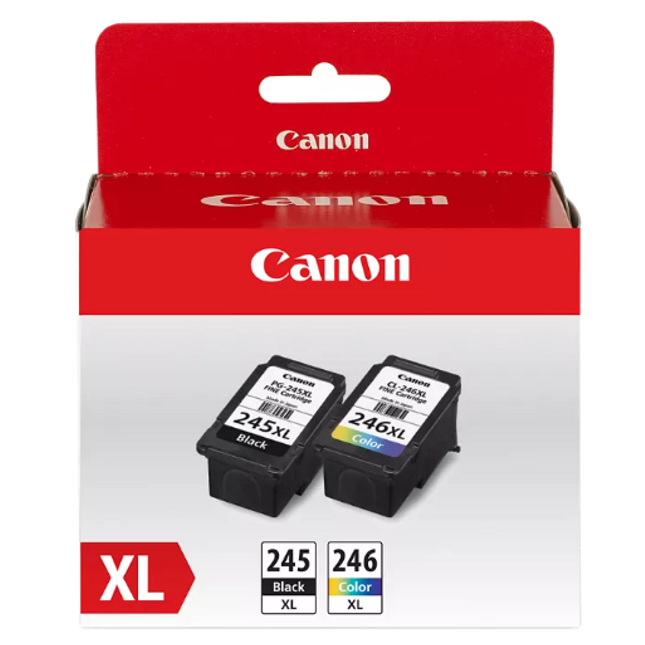 Original Canon PG-245XL & CL-246XL Black & Color Ink Cartridges