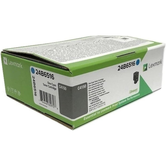Original Lexmark C4150 High Yield Cyan Toner Cartridge, 24B6516