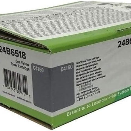 Original Lexmark C4150 High Yield Yellow Toner Cartridge, 24B6518