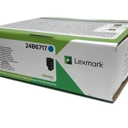 Original Lexmark XC4140 Standard Yield Cyan Toner Cartridge, 24B6717