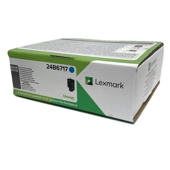 Original Lexmark XC4140 Standard Yield Cyan Toner Cartridge, 24B6717